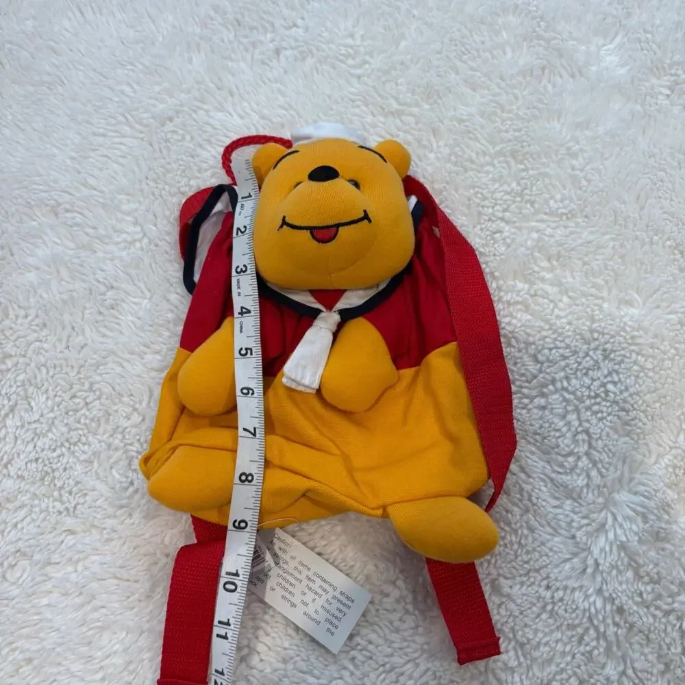 NWT VTG 90s Disney Winnie the Pooh Plush Backpack Vacation Resort Summer Casual